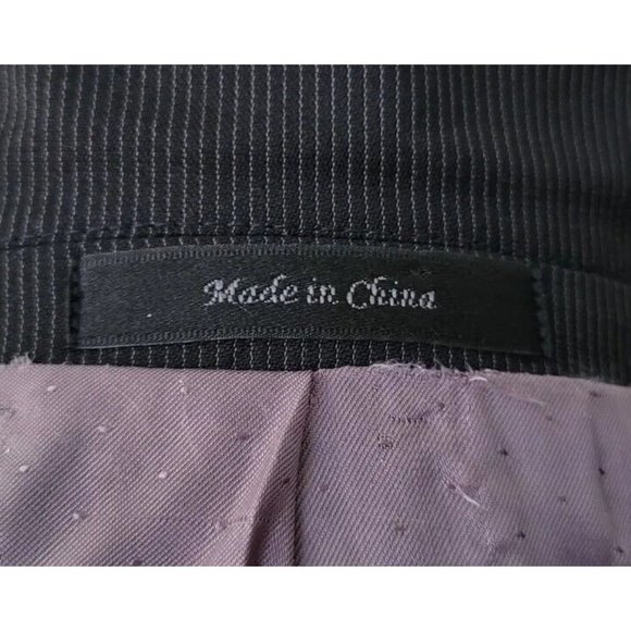 CALVIN KLEIN 40S MENS SPORT COAT BLACK W STRIPE WOOL BLEND TWO-BUTTON/VENTS B525 - Picture 4 of 10